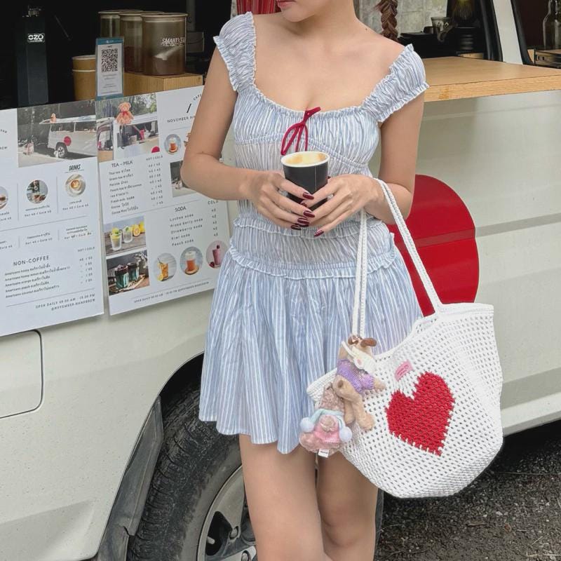 Handmade Crochet Bag | Bloomie Shoulder Bag |  Handmade bag Heart  Pattern