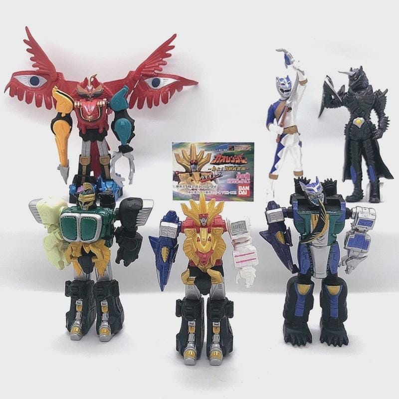 Model  Robo Power Animal Set  Gaoranger | Version Japan | Power Rangers Wild Force | Super Sentai |  Power Ranger