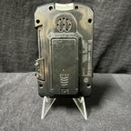 Collection of morphers and licenses from Power Rangers S.P.D. and Super Sentai Dekaranger: Delta Morphers, Red Ranger Morpher, SPD License, Dekamaster License, Patrol Morpher, and Morpher SPD.