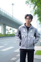 Wild Force 2002 Power Rangers Lunar Wolf Ranger cosplay jacket, detailed Super Sentai Gaoranger 2001 inspired coat ideal for cosplay events, parties, and fan collections