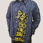 Power Rangers Dino Thunder Aba Black Ranger cosplay jacket inspired by Bakuryuu Sentai Abaranger 2003 Super Sentai series, perfect for conventions, fan photoshoots, and collectors