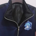 Super Sentai Goseiger Gosei Blue Ranger cosplay jacket inspired by Power Rangers Megaforce 2013, premium fan apparel suitable for collectors, cosplayers, and themed photoshoots