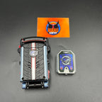 Go-onger Go-on Gear and RPM Morpher, wrist morphers from the Japanese and American series Engine Sentai Go-onger (2008) and Power Rangers RPM (2009).