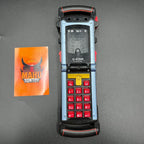 Go-onger Go-on Gear and RPM Morpher, wrist morphers from the Japanese and American series Engine Sentai Go-onger (2008) and Power Rangers RPM (2009).