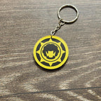 Kouta Bitou  Hurricane Yellow Dustin Brooks  Yellow Wind Ranger
Premium Ninpuu Sentai Hurricaneger 2002 keychain with Power Rangers Ninja Storm 2003 design. Detailed Ranger figures, high-quality material, great for fan collections or themed gifts