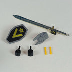 Resin Robot Parts Kit Goggle V | Sword | Shield | Hand | Gun accessory with 2 bullets | Robot Kit Accessories | Goggle Five